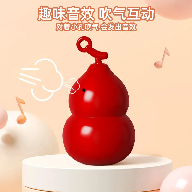 Cabaça boneca gritando avô gravação de voz pingente mochila decoração chaveiro toque soprando zucchini crianças brinquedos pequenos