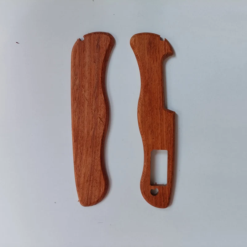 2024 NEW Custom Natural Solid Wood Made Grip Handle Scales for 111mm Victorinox Swiss Army Knife DIY Making Accessories Parts