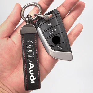 Keychain suede with car logo for men, keychain, accessories for Audi A7, A3, A4, A6, A5, Q5, A1, Q7, Q3, Q4, TT, SQ5, RSQ3, RSQ8, S3, S4, RS5, RS6 10 Main Sales Audi Keychain - №3