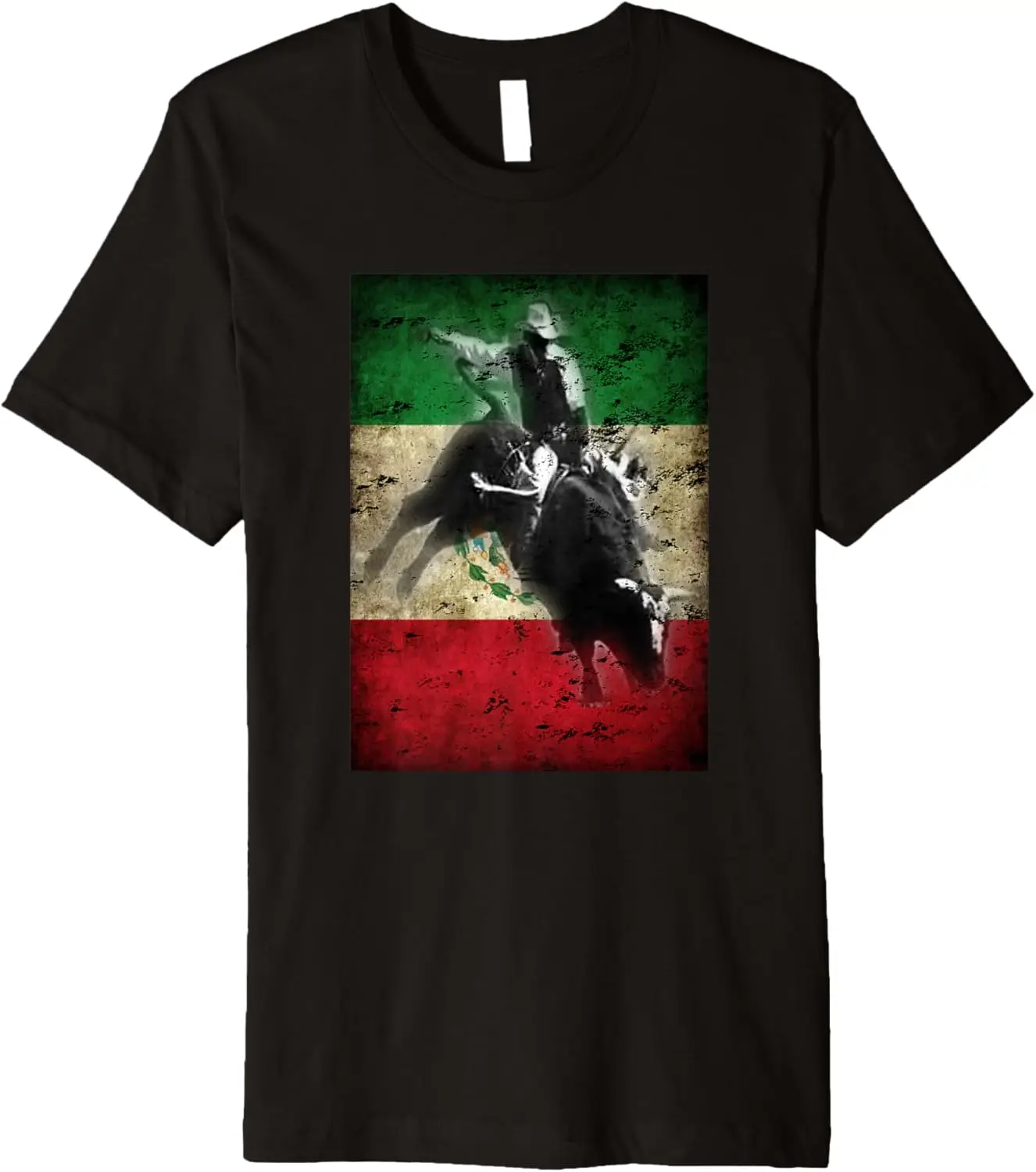 Mexico Bull-Riding For Men Ranch Rider Mexican Cowboy Premium T-Shirt