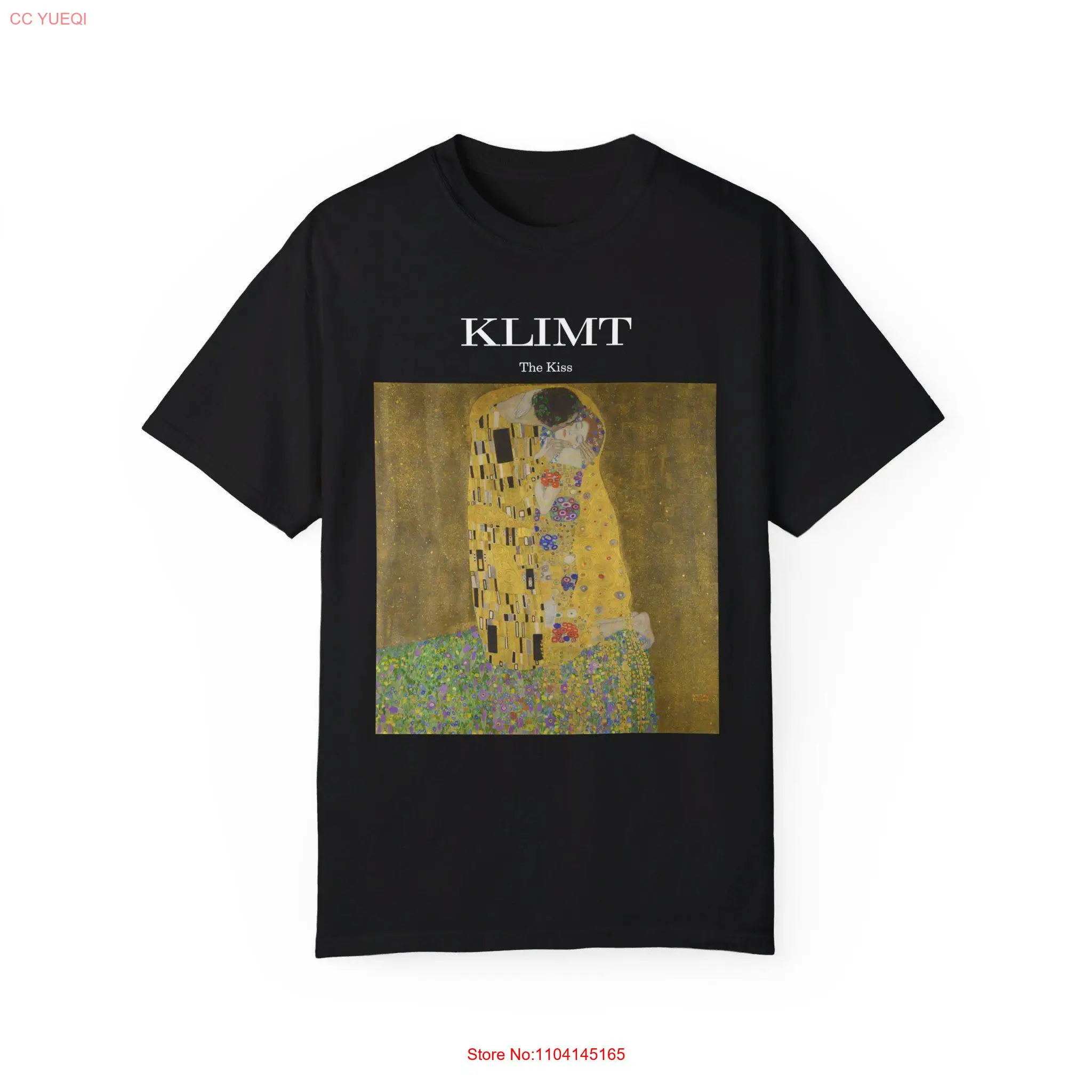 Klimt t shirt The Kiss Painting Artwork long or short sleeves