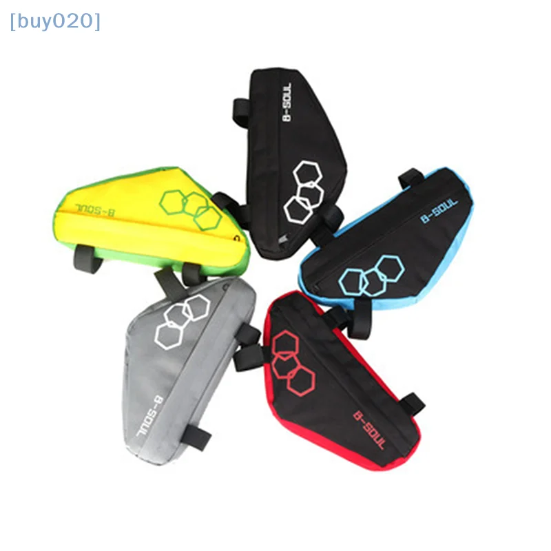【buy020】bolsa triangular para quadro frontal de bicicleta, bolsa para quadro de bicicleta mtb, acessórios de ferramenta de ciclismo, bolsa de armazenamento, acessórios de bicicleta