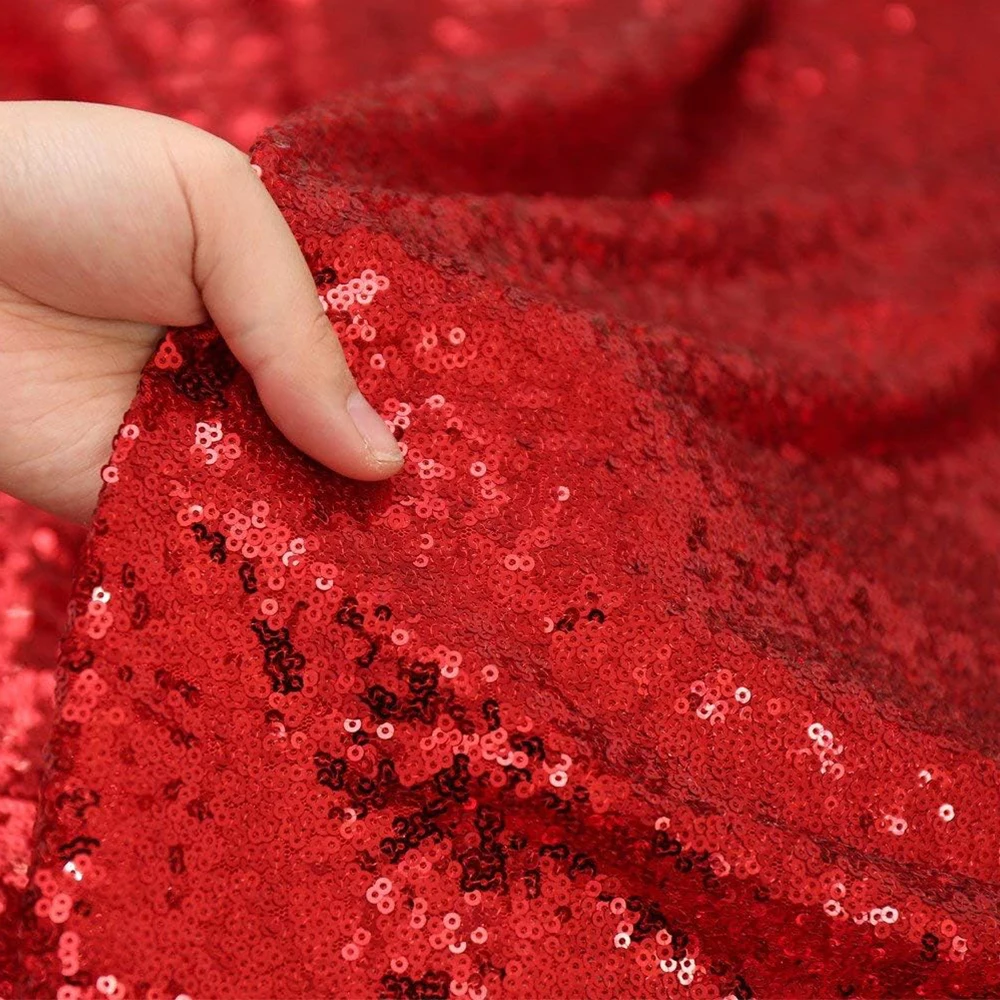 Shiny Tablecloth Sequin Table Overlays for Wedding Events Birthday Party Decoration 127x127cm/ 50x50 Inch