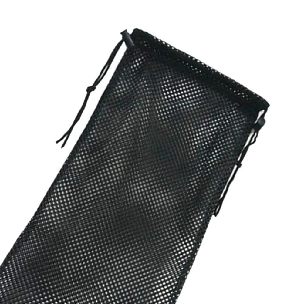 Black Floating Snorkeling Mask Mesh Bag Fast-Drying Nylon Diving Equipment Storage Tote Large Capacity Carrying Drawstring