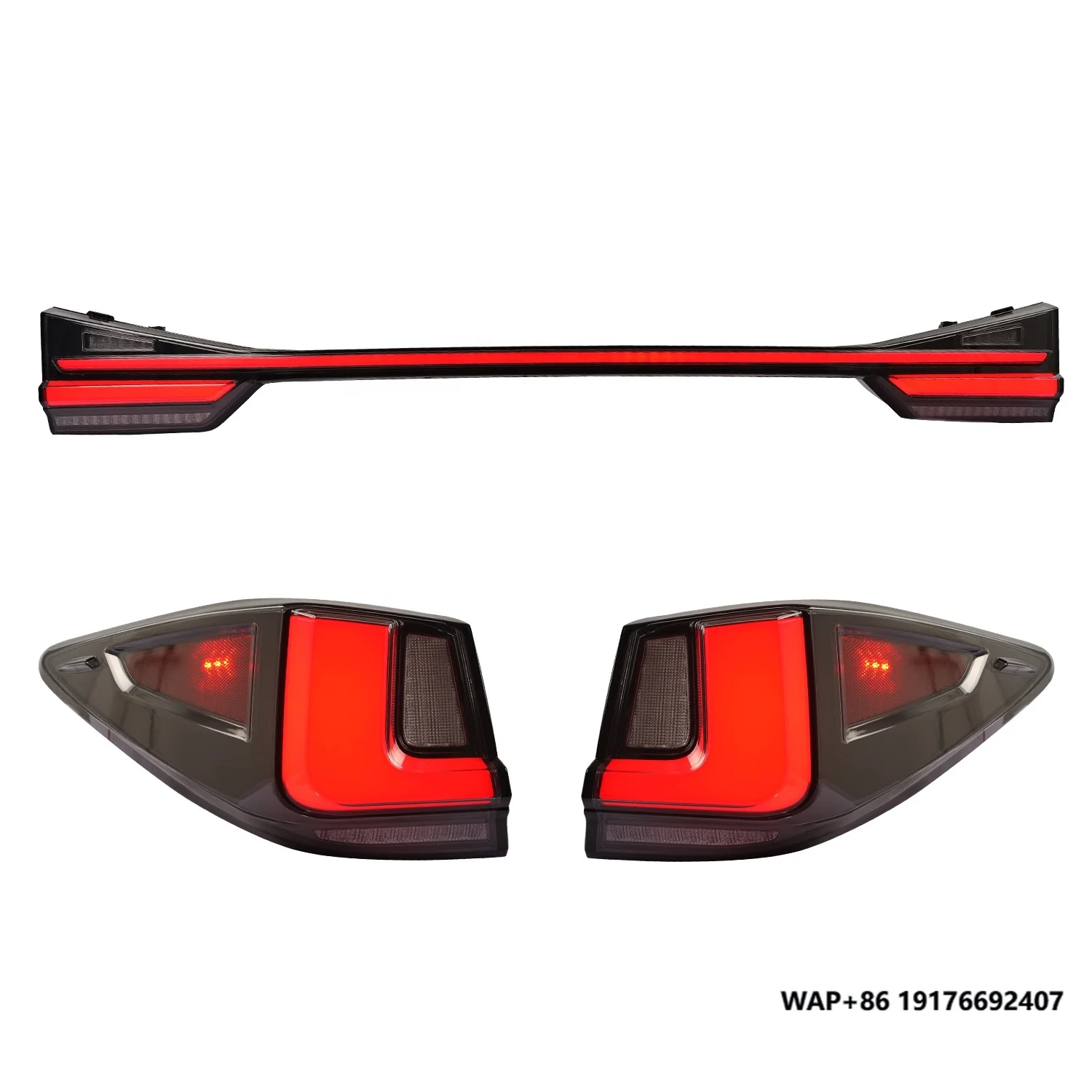 العتيقة الذيل ضوء لكزس RX270 RX300 RX350 RX450h 2016 - 2021 LED الضوء الخلفي مع مصباح إضاءة صندوق السيارة متتابعة بدوره RX350 لمبة خلفية