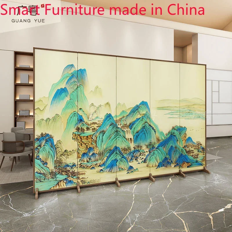 

Chinese style Jiangshan screen partition living room bedroom hotel lobby meeting room office decoration mobile folding