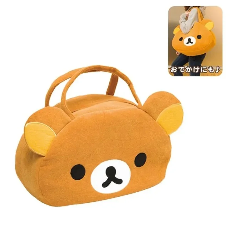 

Сумка для хранения вещей Rilakkuma с милым мультяшным рисунком, большая вместительная сумка для путешествий, подарок на день рождения для подруги, для ежедневного использования