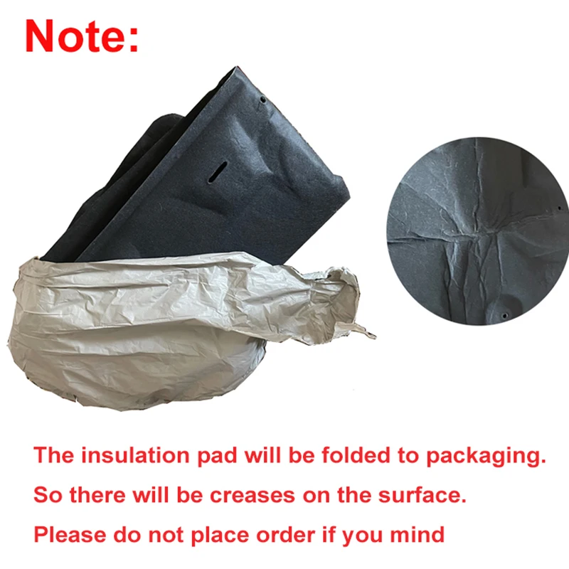 2016-2019 Heat Sound Insulation Cotton Pad for Toyota Land Cruiser 2016 2017 2018 2019 Accessories Soundproof Firewall Mat 6