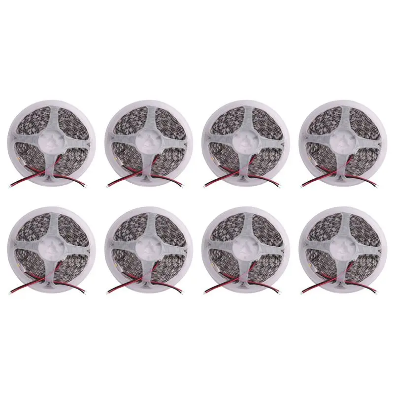 A74E-8X 5M 300 Warm White LED 5050 SMD Flexible Light Lamp Strip 12V DC Home Club