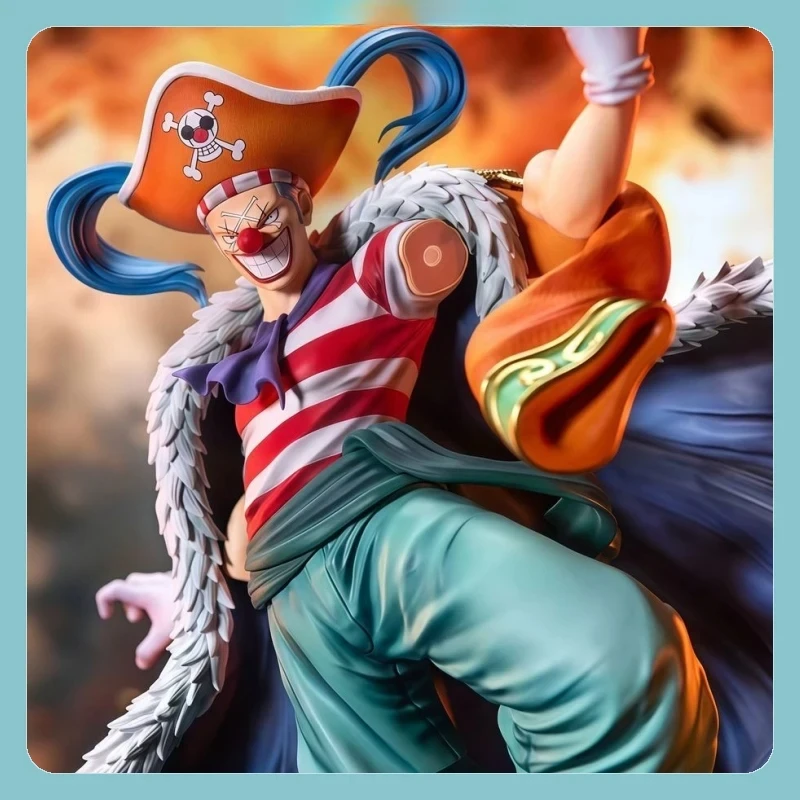 

One Piece 24cm Yonko Buggy Figure - Great Pirate Era Desktop Collectible Action Doll Toy