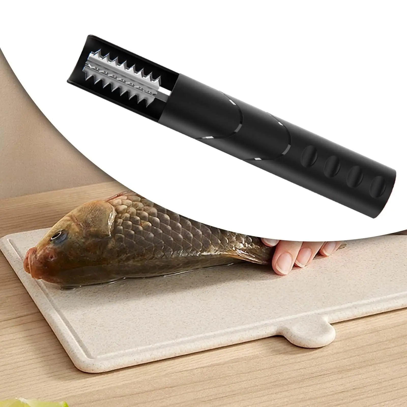 

Electric Fish Scaler Waterproof Metal Seafood Cleaning Tool Sturdy Fish Skinner Fish Cleaning Tools Cleaner for Home Cooks Chef