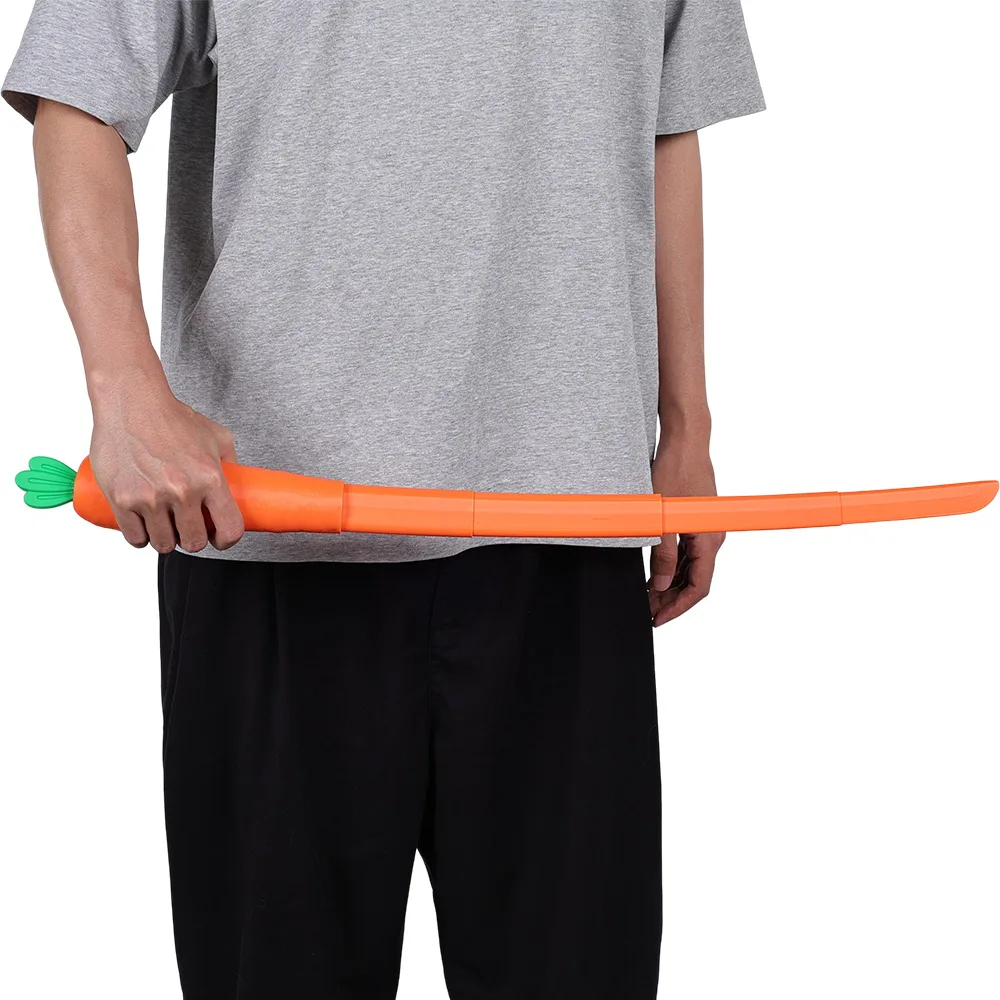 Fantasy Cartoon Carrot Banana Warrior Sword Prop Adult Men Vegetable-Fruit-Shaped Weapon Halloween Carnival Costume Accessories