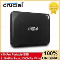 Crucial X10 Pro Portable SSD 1TB 2TB 4TB External Solid State Drive 2100MB/s Read 2000MB/s Write Hard Disk For PC Laptop Camera