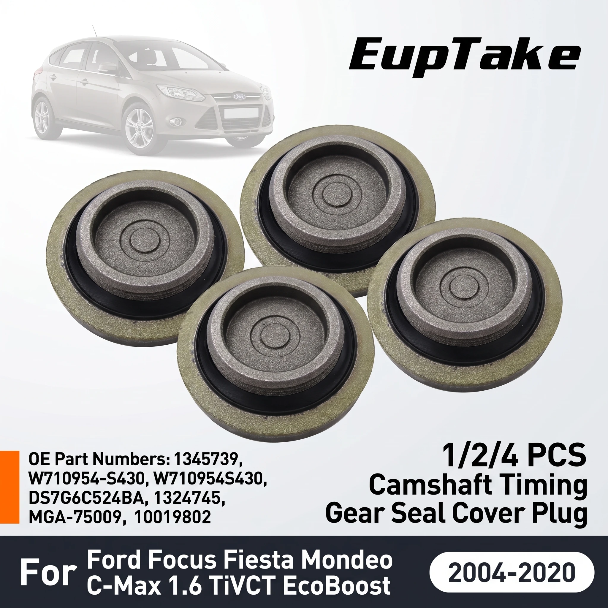 1/2/4 Camshaft Timing Gear Seal Cover Plug 1345739 W710954S430 DS7G6C524BA for Ford Focus Fiesta Mondeo C-Max 1.6 TiVCT EcoBoost