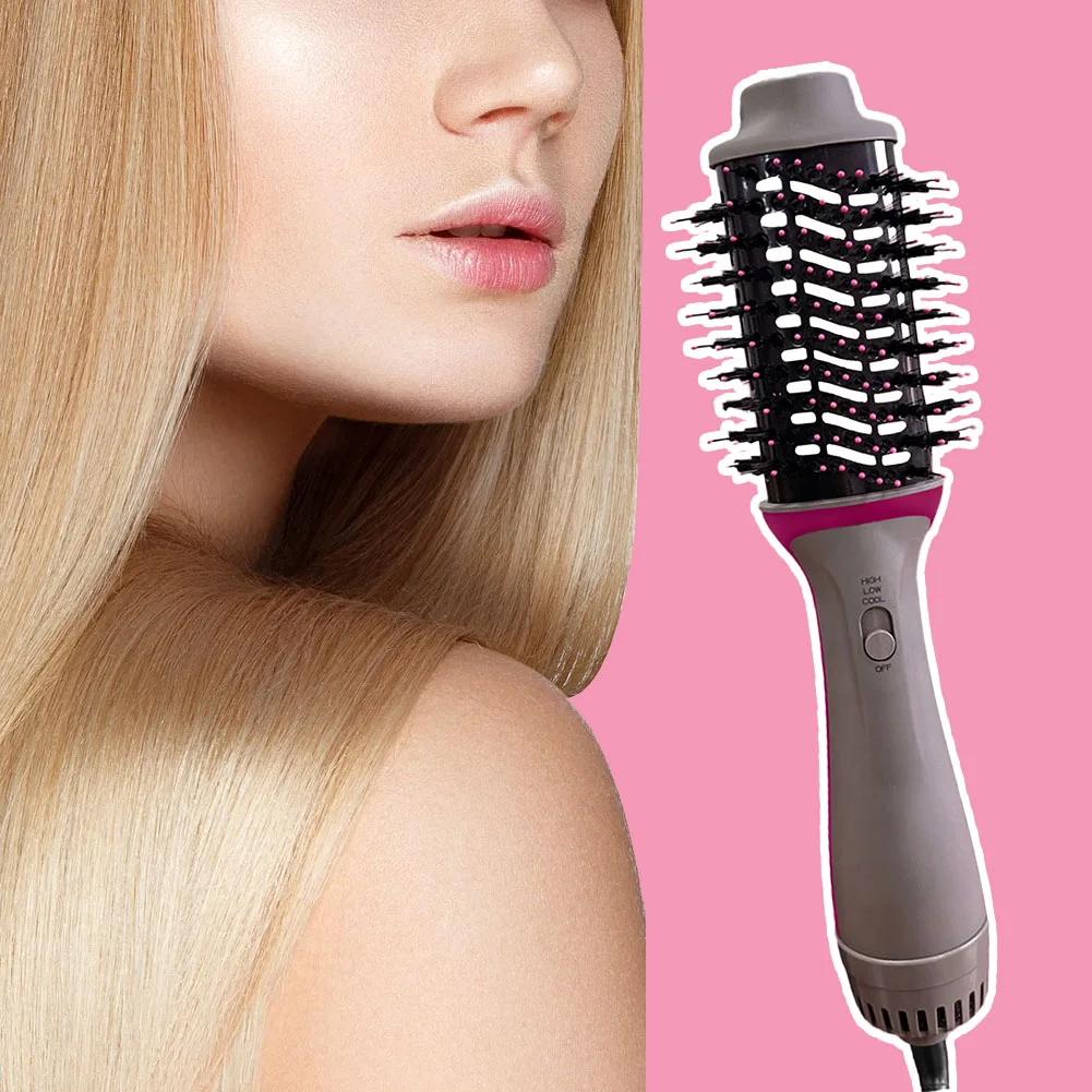 4-in-1 multifunctional styling hot airs comb 360° Electric  3 Speed Adjustables Portable Beauty  Airs Comb For Ladies gentlemen