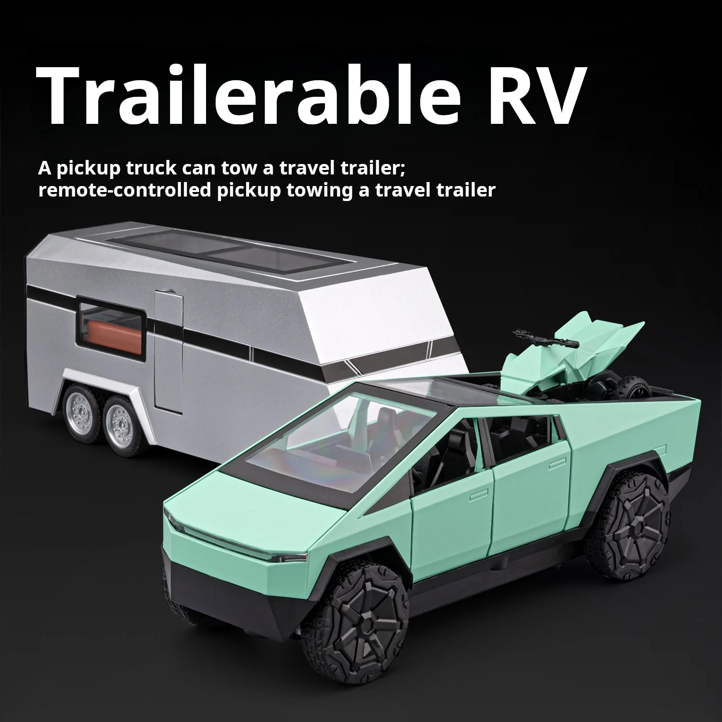 

1:32 TSL Cyberpickup Truck Mecha Style Exquisite Simulated Alloy Remote Control Car Model Decor Ornament Gift Toy Driftable