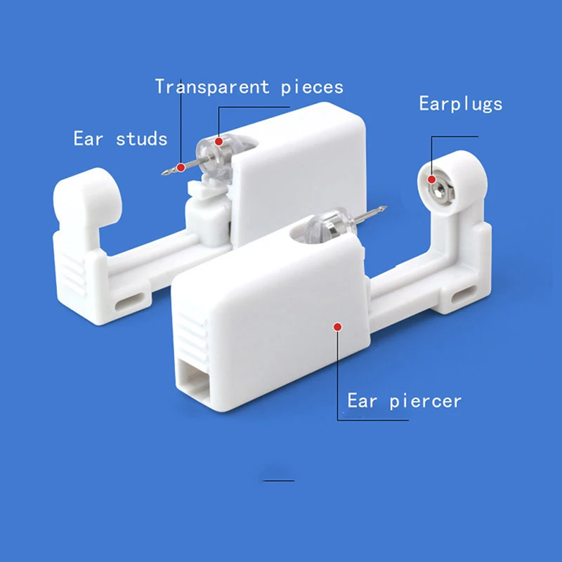 Oorpiercing Pistool Wegwerp Zelfpiercing Pistool Kit Met 4Mm Oorbel Studs