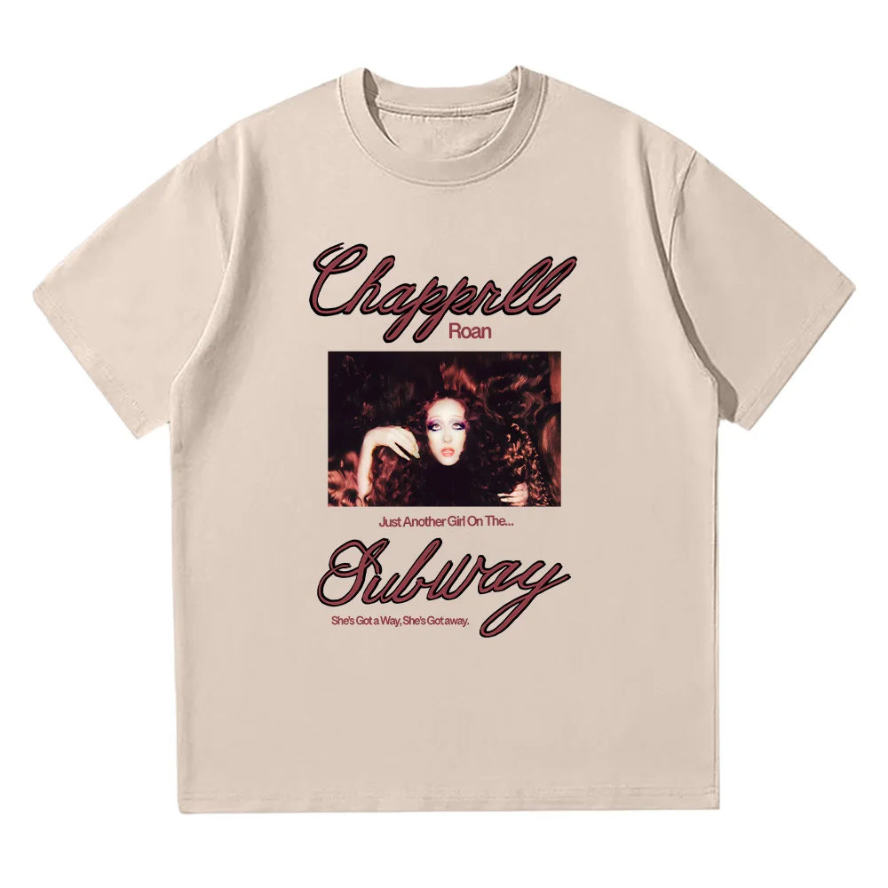 

Women Men Chappell Roan The Subway Graphic T Shirts Harajuku Y2k Fashion Cotton T-shirts Unisex High Street Fashion Loose Tees