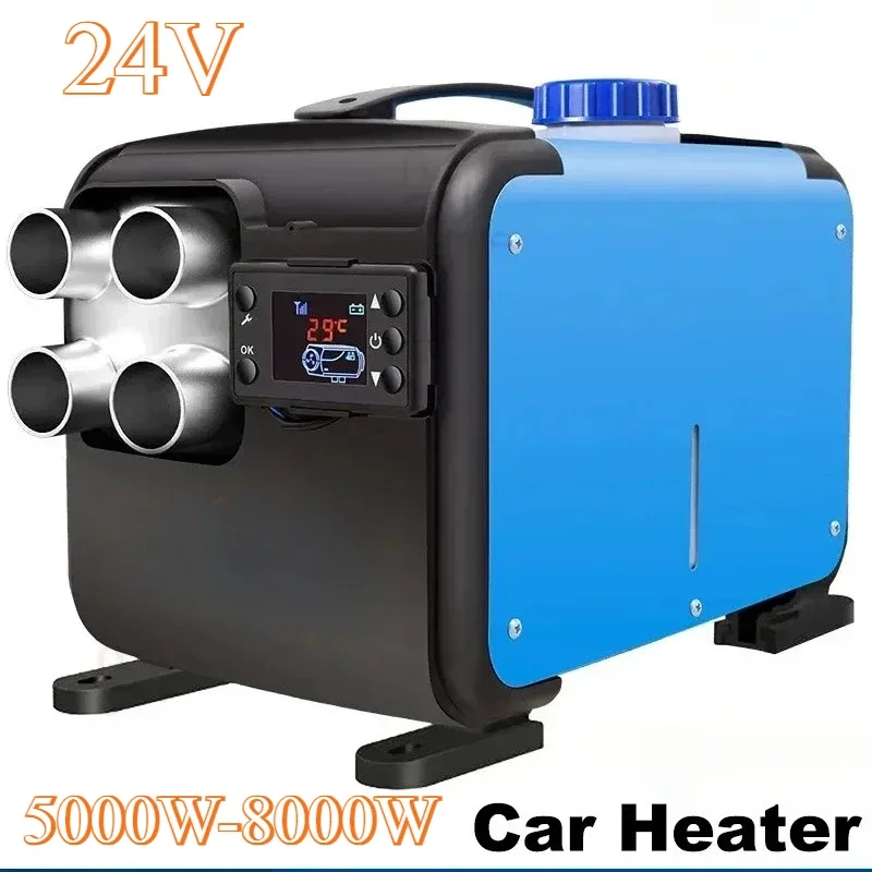 RV LKW Diesel Lufterhitzer 24V 5-8KW Standheizung LCD-Steuerung Geräuscharm für Wohnmobil Bus Van Nutzfahrzeugheizung