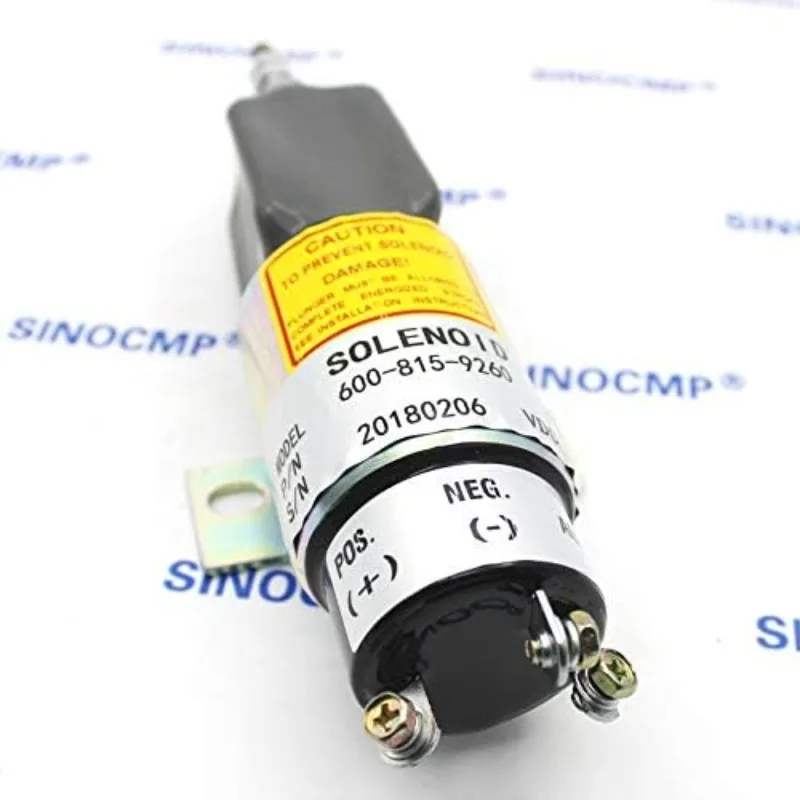 600-815-9260 600-815-926 Per Komatsu PC75US-3 PC75UU-2 PC75UU-3 PC60-7 Solenoide di arresto 4D102 4D95 6D102 Solenoide di arresto