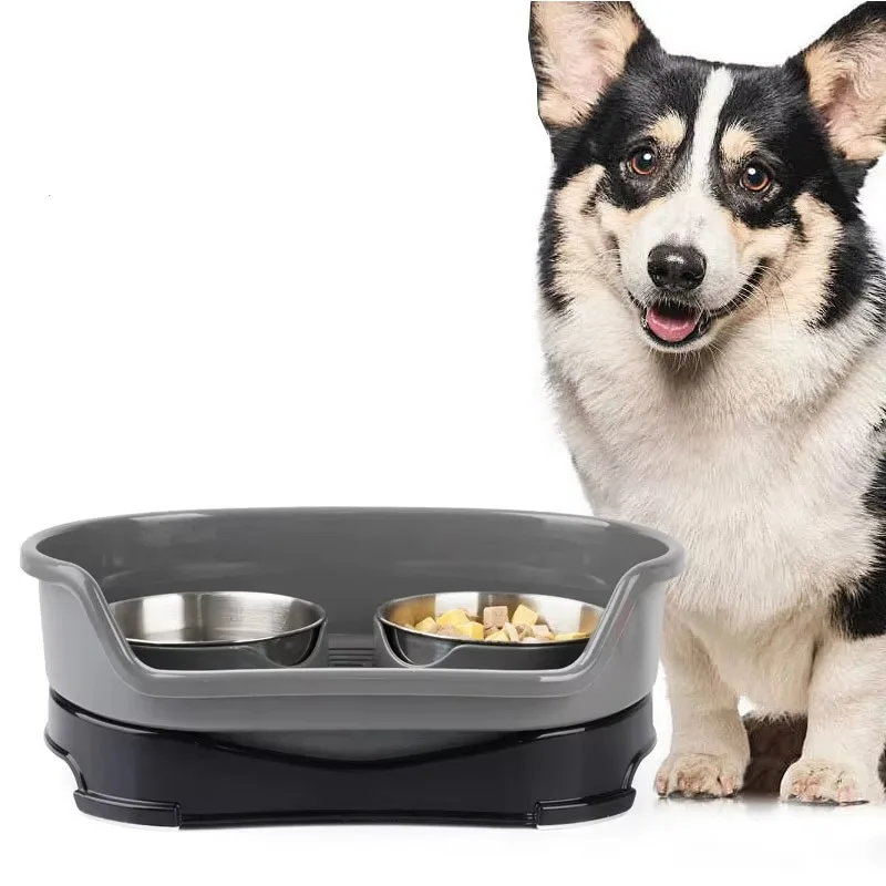 

2025 New Modern Feeding Elevated Mess- Cat Pet Dog Bowl