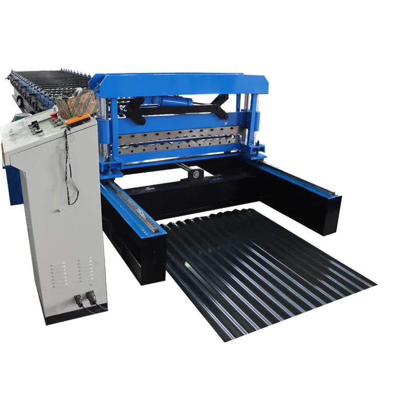 Steel Corrugated Roof Sheet Roof Roll Forming Machine Roofing Tile Making Machine with Gear Bearing Motor Factory Price
