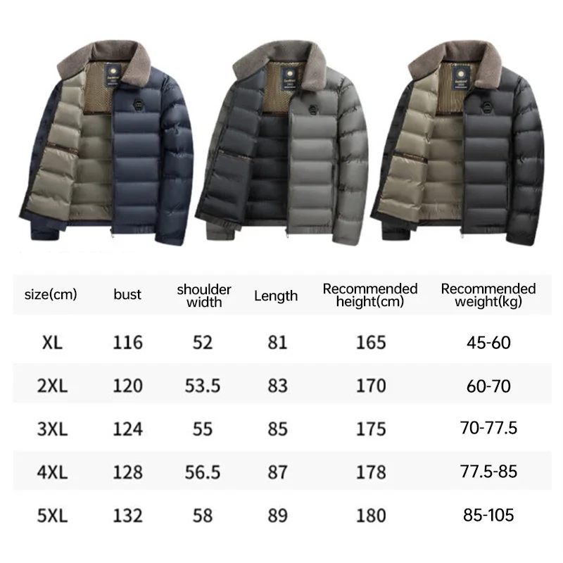 Big Collar 2026Winter Parkas Men Thicken Casual Outwear Slim Fit Outwear Waterproof Warm Stand Collar Outwear Coat Cotton Jacket