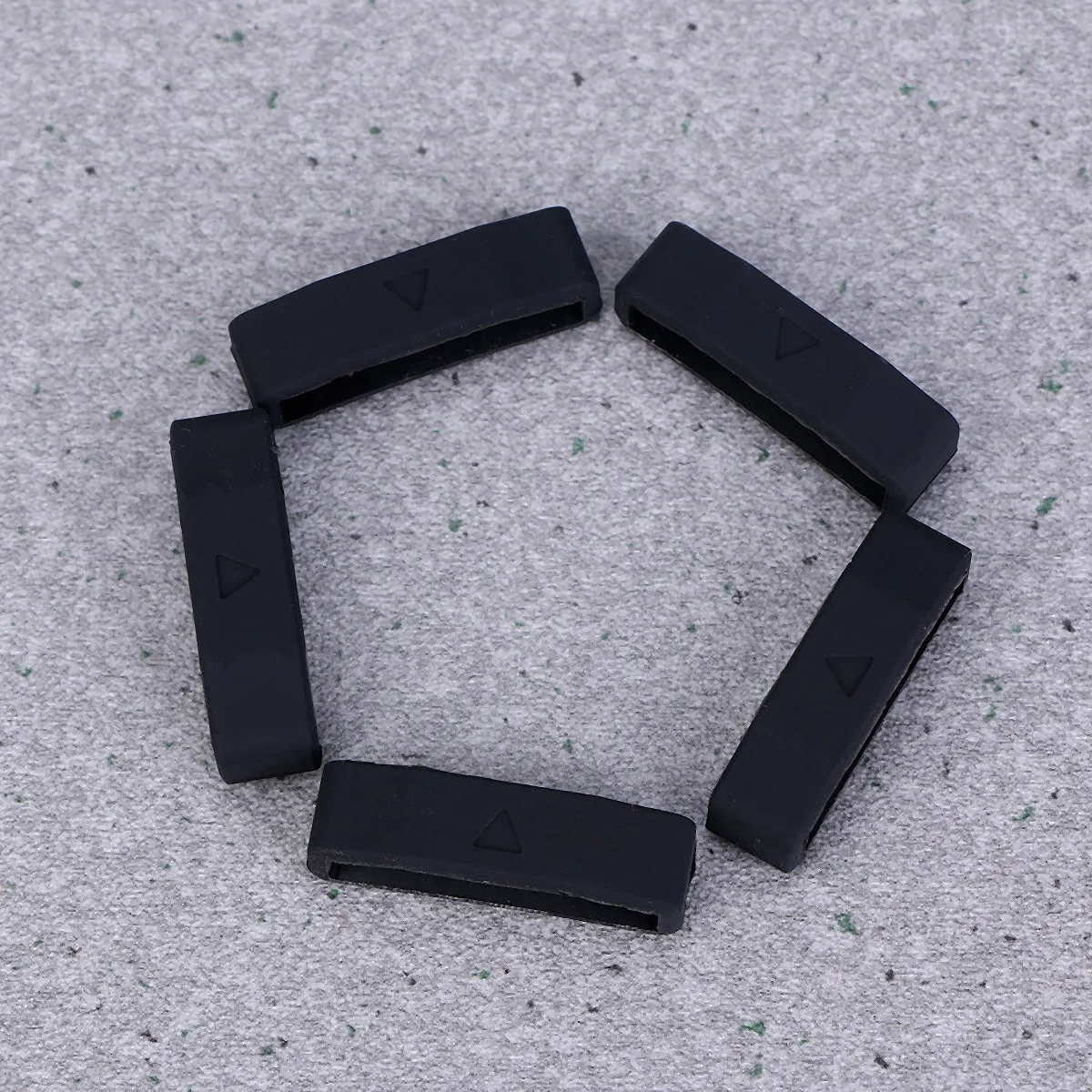 Correa de silicona resistente y flexible para reloj inteligente, soporte de correa de repuesto, Compatible con Apple, 5 uds.