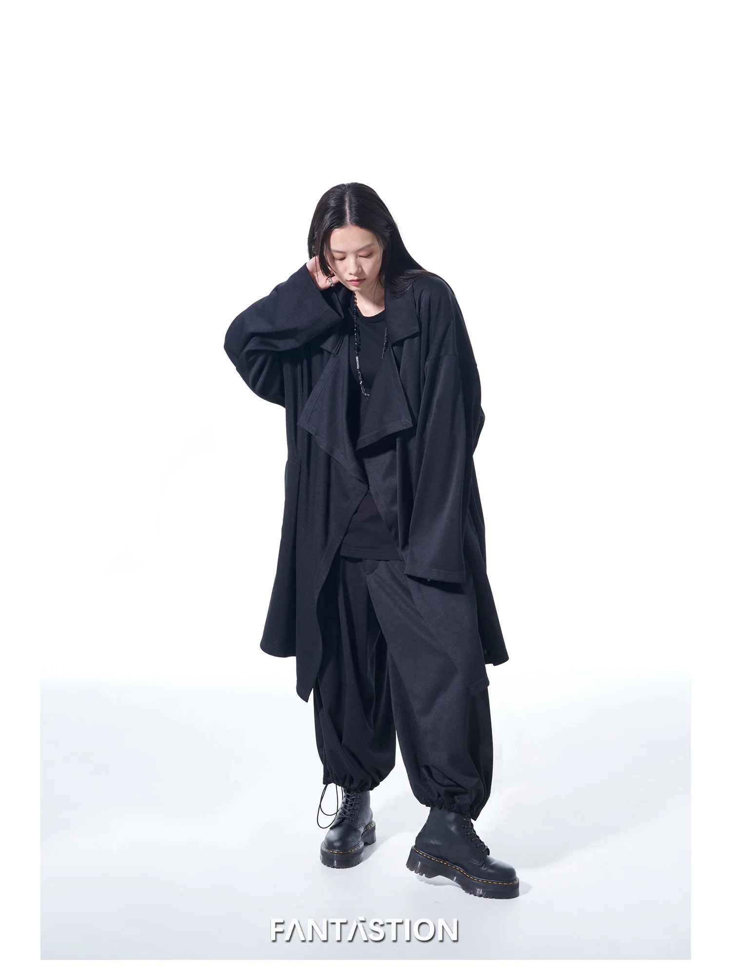 FANTASTION Big size Windbreaker jacket Korean dongdaemun high quality clothing Man trench coat Men\'s coats long coat Trench male