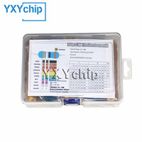 2600PCS 1/4W Metal Film Resistor Kit 130 Values 1 Ohm~3M Ohm Set of Resistor DIY Electronics 0.25W Resistors