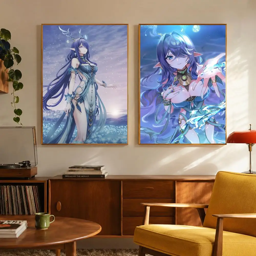 Mythological Concept Lauma Poster Digital Solvent Print Waterproof PP Fade-Resistant Wall Art Room Decor Gift