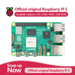 Official Original Raspberry Pi 5 Cortex-A76 Linux 2GB 4GB 8GB 16GB Arm Board Python programlama PCIe Gigabit Ethernet USB3.0