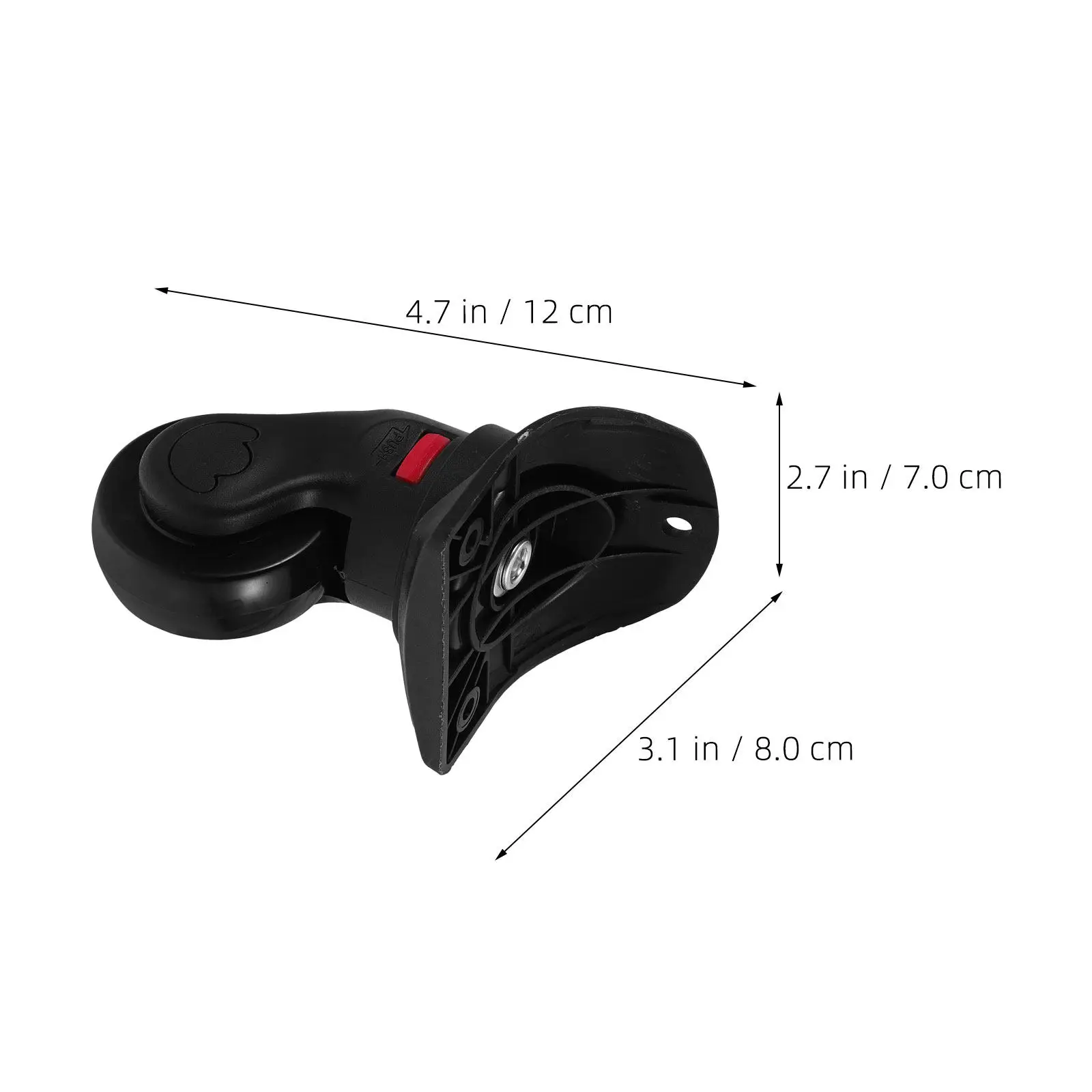 2Pcs Luggage Universal Swivel Wheels Replacement Silent Suitcase Repair Kit Heavy Duty Wear Resistant Ball Bearing Wheel