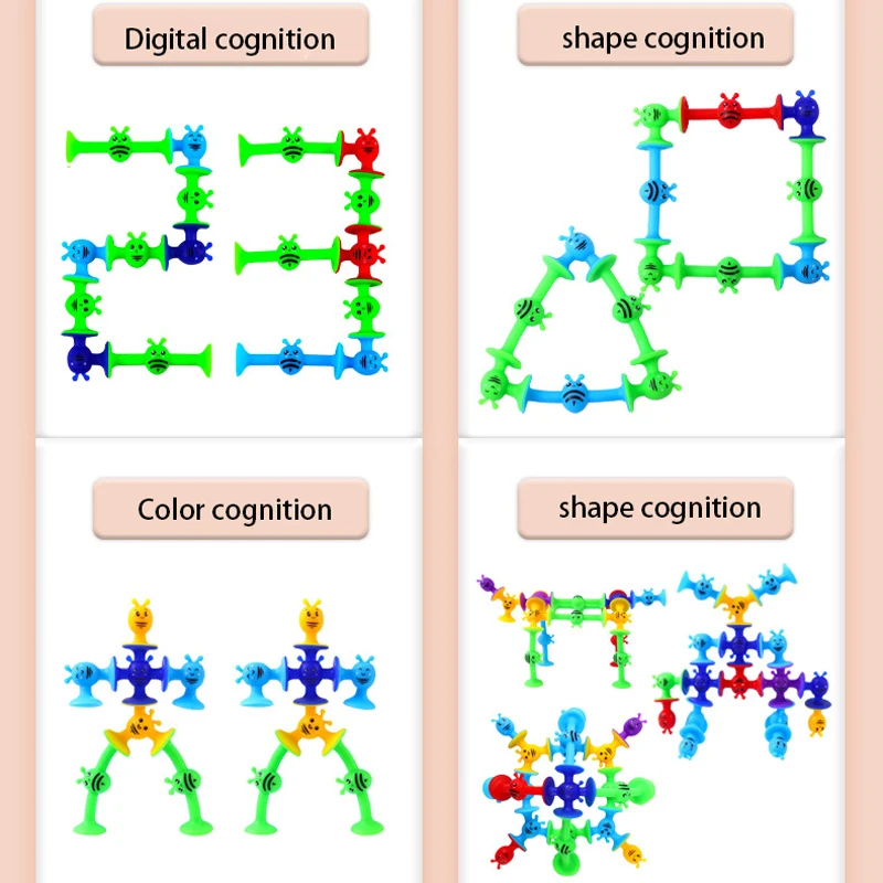 38pcs/Set Bees Suction Cup Toys Window Bath Toys With Eggshell Storage Travel Parent-child Interactive Game,Gift for Kids