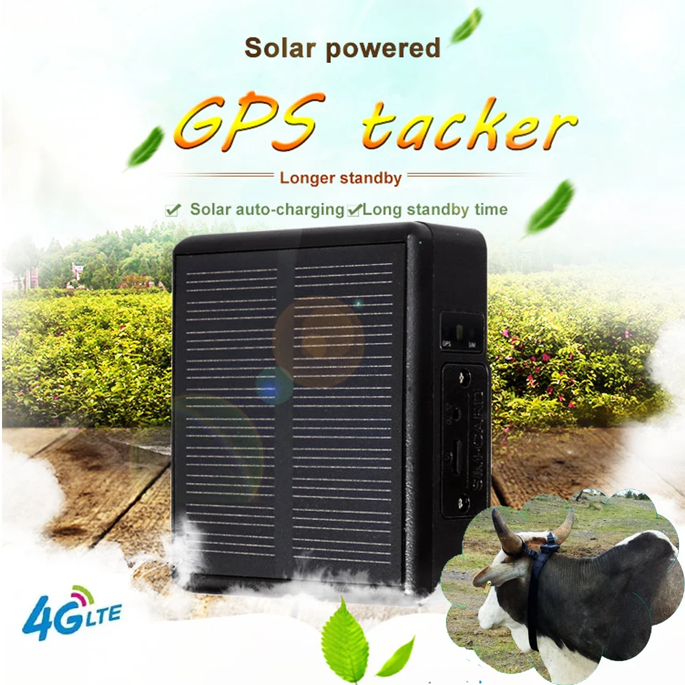 

4G Solar GPS Tracker RF-24 With 4000mAh WIFI Cattle Cow Sheep Horse Camel Pets Tracking Device Person pet smart gps locator