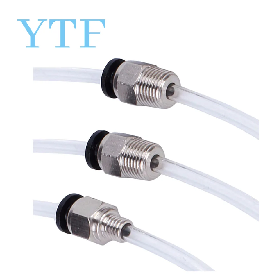 5Pcs 3D Printer Delen Door V6 Quick Connector Feed Pijp Connector M4 Diameter M10 Draad Fittings PC4-01