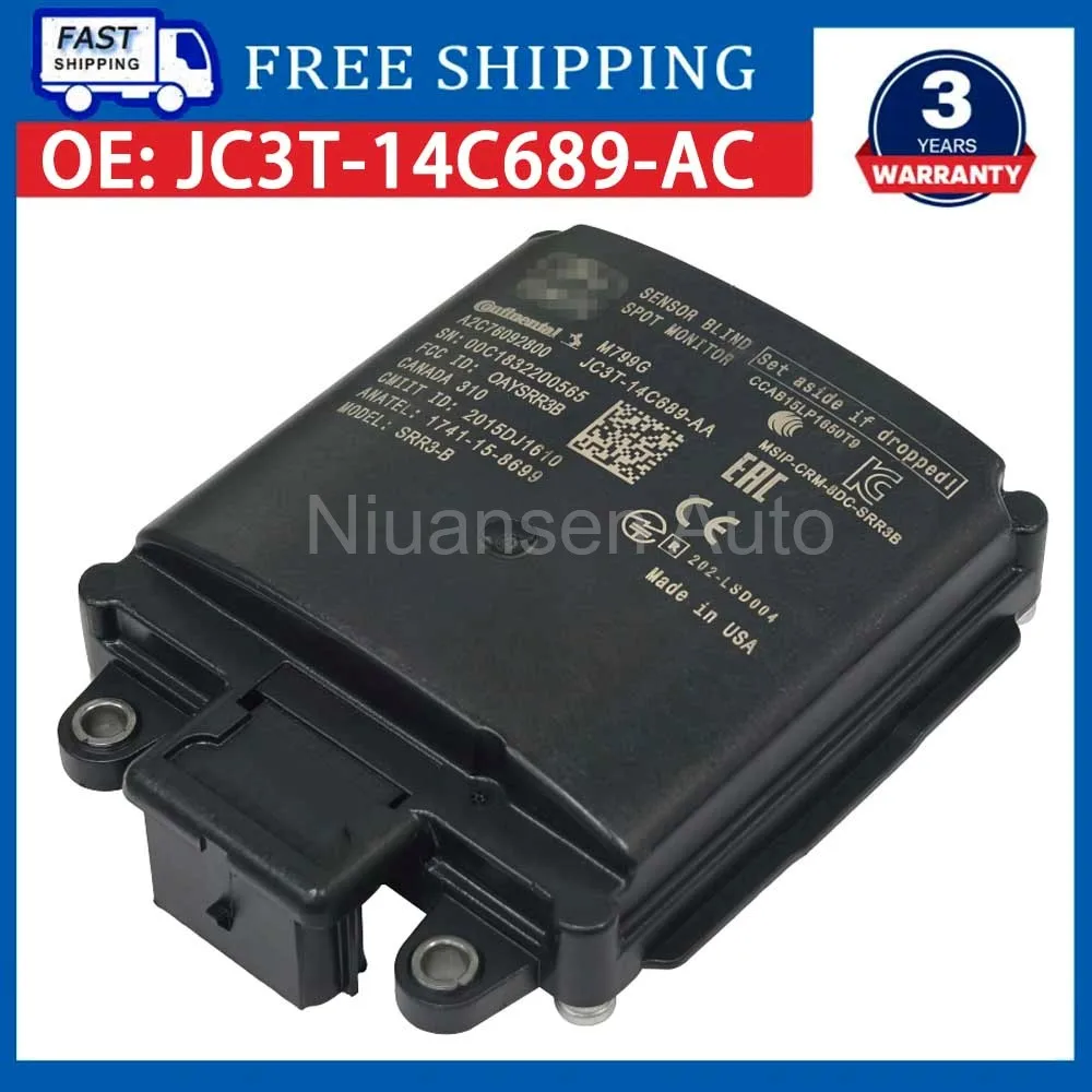 

JC3T-14C689-AC JC3T-14C689-AA Front Cruise Blind Spot Distance Sensor ACC Monitor Sensor For Ford F-150 F250 F350 2018-2020