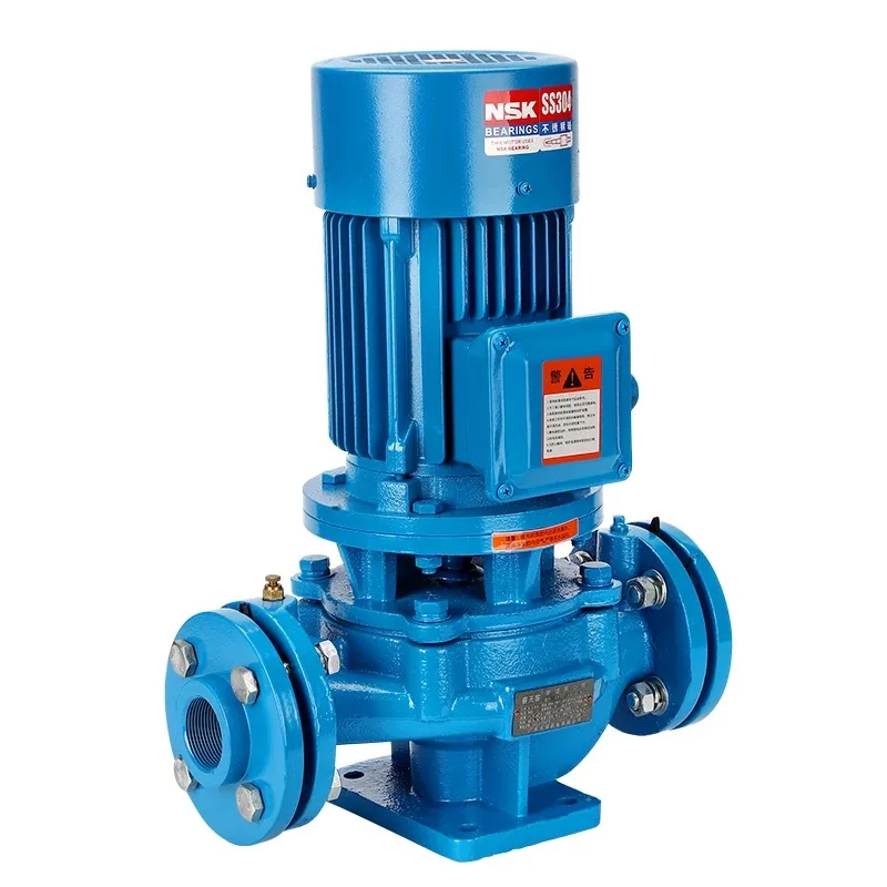 Vertical Pipeline Pump Booster Centrifugal Pump Fire Booster 380V Industrial Heating Hot Water Circulation Pipeline Pu