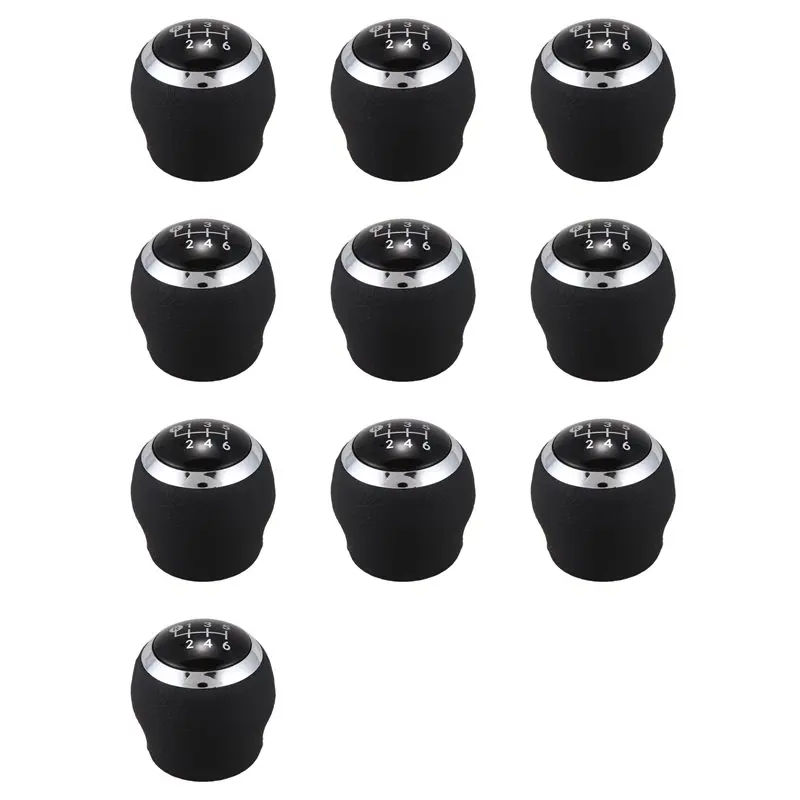 

10X Car 6 Speed Gear Shift Knob Automatic Gear Knob Fit For Toyota Corolla Verso Auris Yaris RAV4 2007-2013-A74F