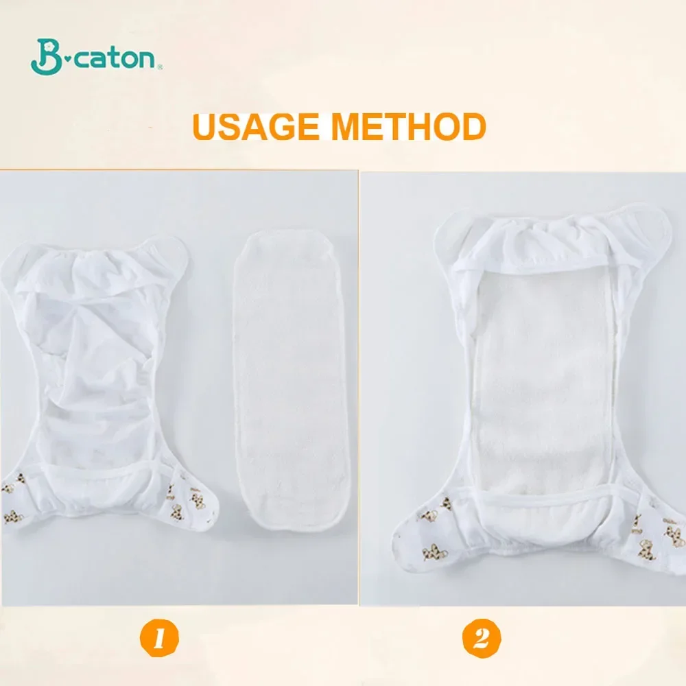 아기용 재사용 가능 세탁 가능 기저귀, 생태 기저귀 삽입, 통기성 흡수성 면포, 10 개, 5 개