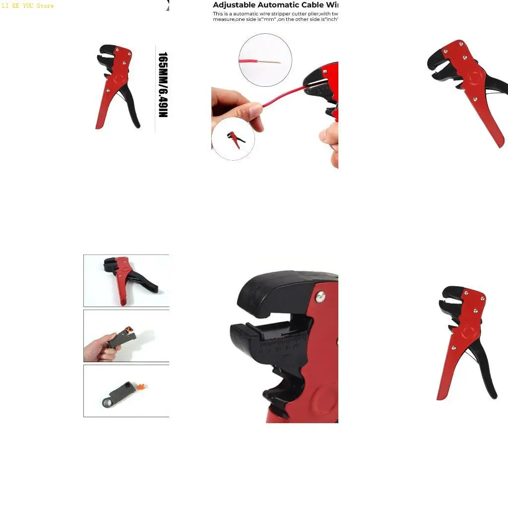 W3JE Adjustable Precise Wire Stripping Hand Tool Compact Ergonomic Grip For Quick Insulation Removal On Different Wire Gauges