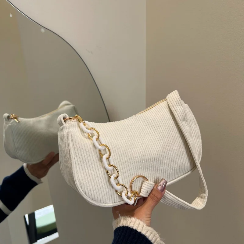 

2025 New Summer New Women's Bag Fashion Nylon Shoulder Bag Women's Korean Edition Small Bag Underarm Bag