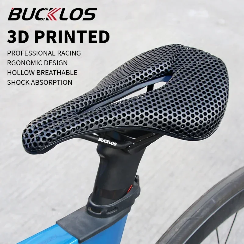 

3D Printed Bicycle Saddle Breathable Road Mountain Bike Seat Cushion Shock Absorption MTB Seat Triathlon Bike Cushion Bike Part