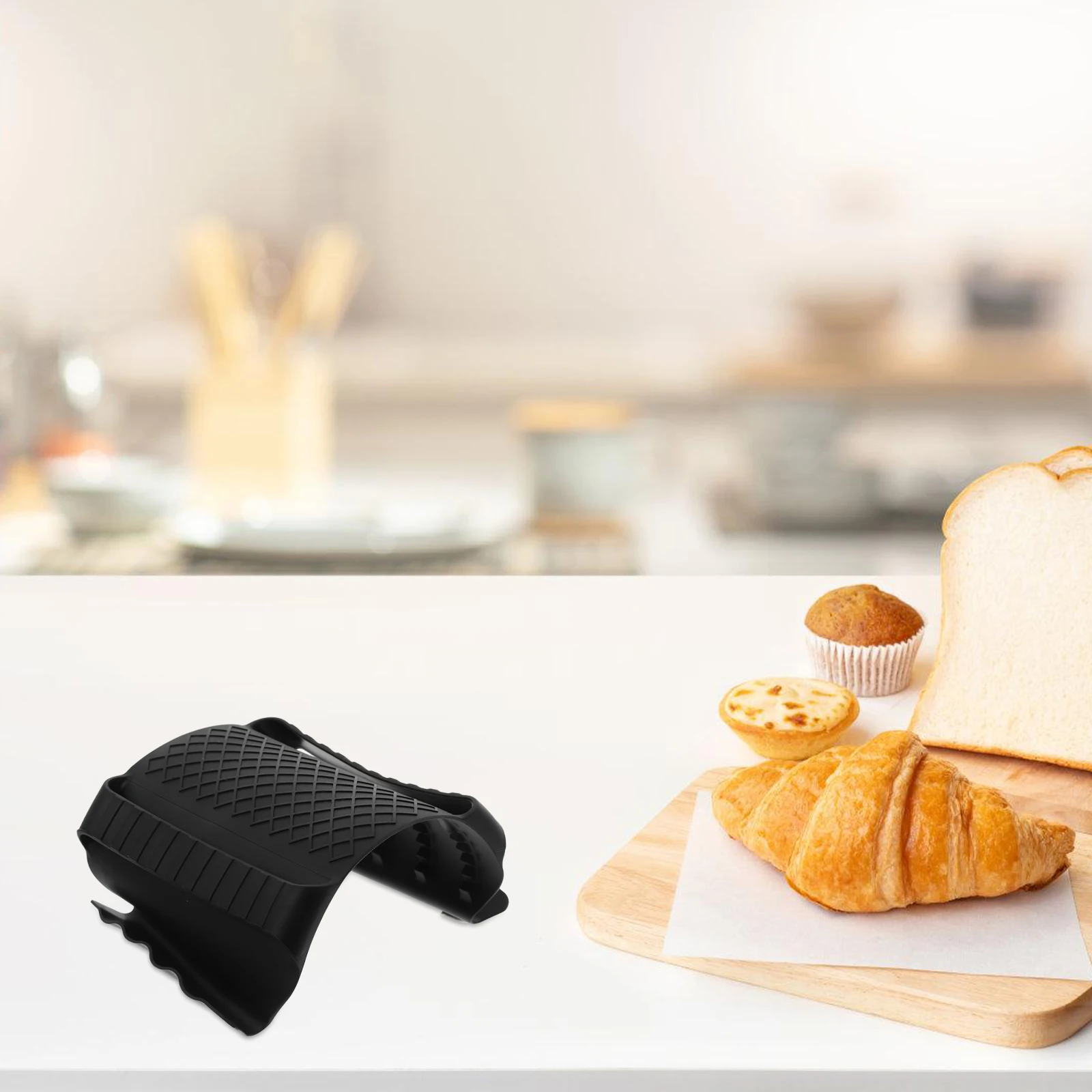 

Bread Slicing Protective Clip Red Silicone Finger Guard Kitchen Tool Chop Guards Cutting Accessories Practical Long Lasting