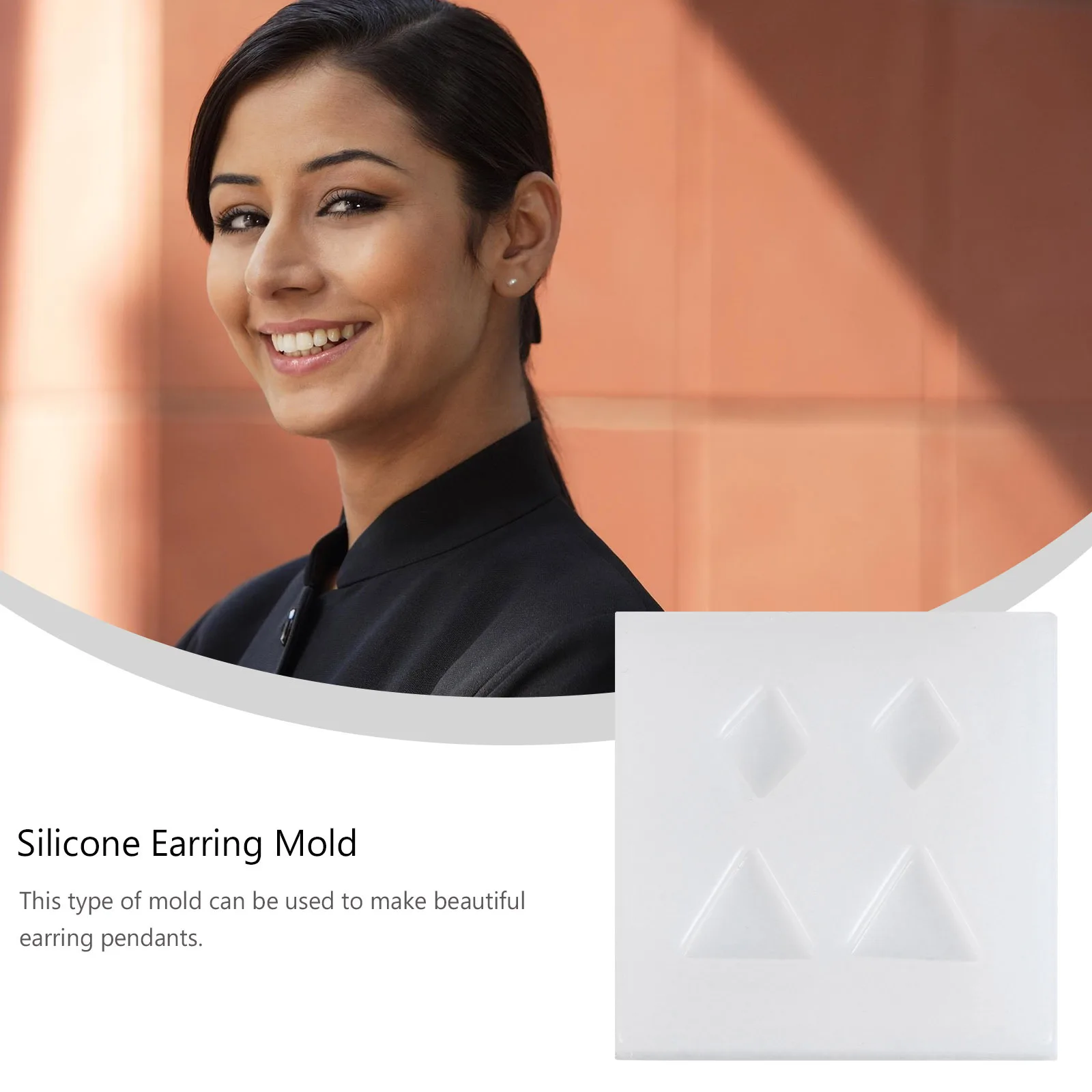 6 قطعة قالب حلية معلقة حلق قوالب إيبوكسي لتقوم بها بنفسك هدايا حرفية أصدقاء العائلة متجر سهل التنظيف قالب مجوهرات بتصميم فريد #1