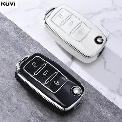 Hot TPU Car Key Case Cover For Volkswagen VW Polo Golf Passat Tiguan Beetle Caddy T5 Up Eos Skoda Octavia Seat Leon Altea