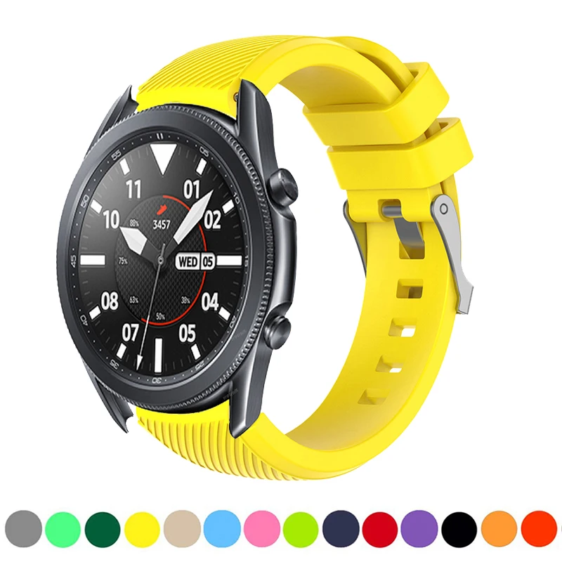 

Silicone 22MM Wristbands For Samsung Galaxy Watch 46mm Gear S3 Classic/Frontier Galaxy Watch 3 45mm Bracelet For Huawei GT Strap