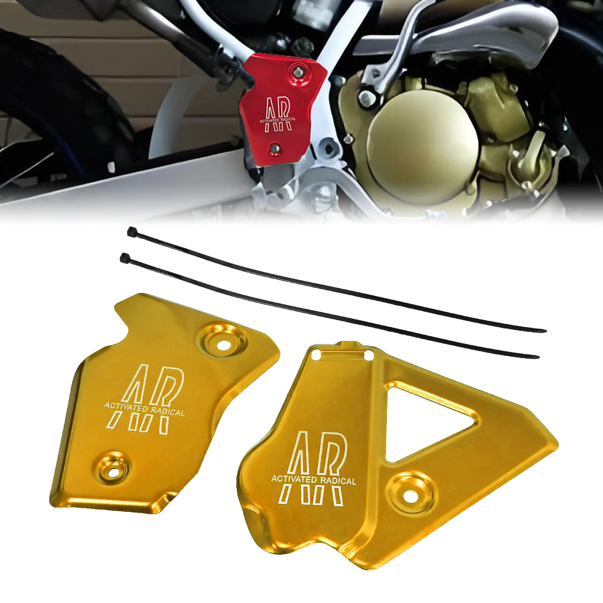 

Motorcycle Frame guard aluminum alloy protective plate cover for HONDA CRM250 CRM 250