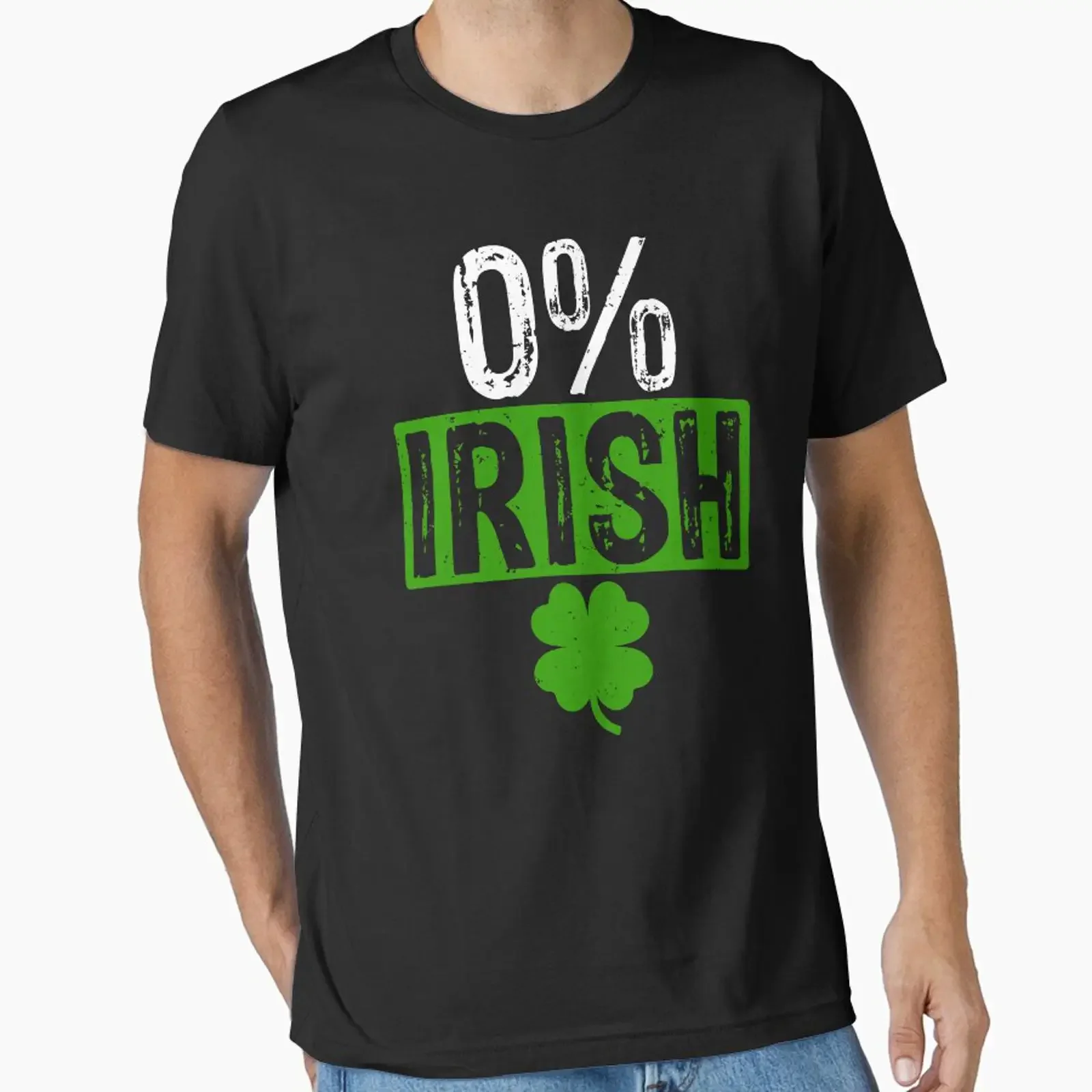 St Patricks Day 0 Irish Funny Essential T Shirt vintage Washed Breathable Casual Top For Everyday Wear graphic Stylish Slightly