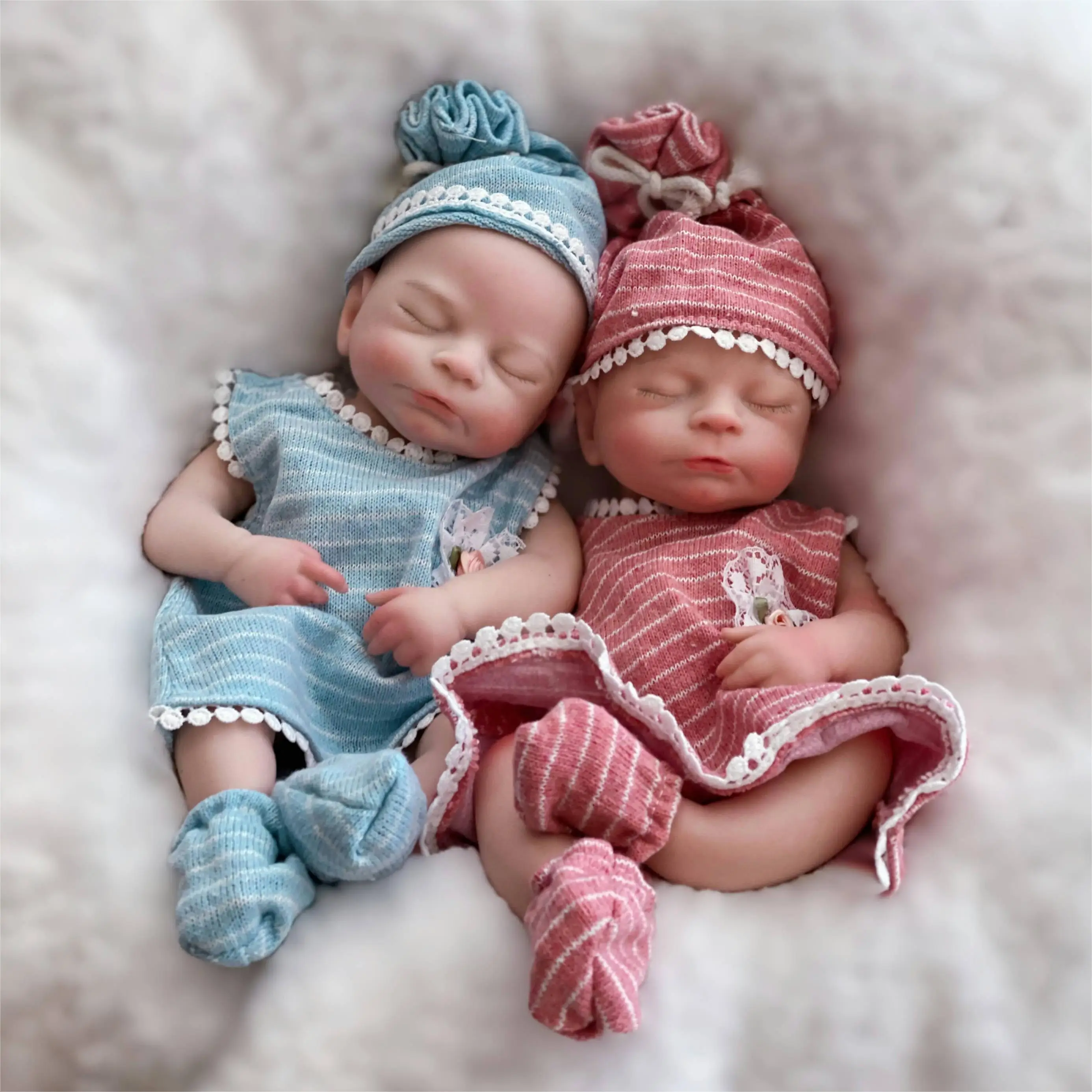 33CM Silicone Girl Timothy Reborn Baby Dolls Handmade Painted Full Body Soft Solid Silicone Reborn Baby Dolls For Girls Gift